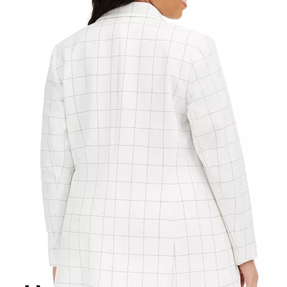 Bar III Double-Breasted Windowpane Blazer Size 1X - Picture 7 of 7